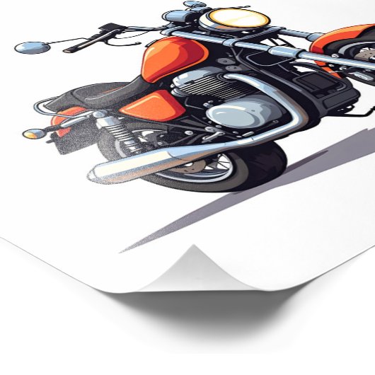 Impression Photo Motocycle (Coin)