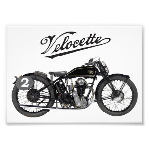 Impression Photo Motocycle vintage de Velocette/Angleterre