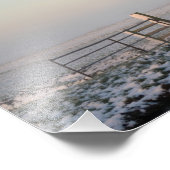 Impression Photo Moulin à vent dans un paysage hivernal (Coin)