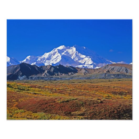Impression Photo Mt. Parc national McKinley Denali, Alaska. (Devant)