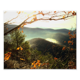 Impression Photo Mtn rocheux. Traînée appalachienne, la Géorgie