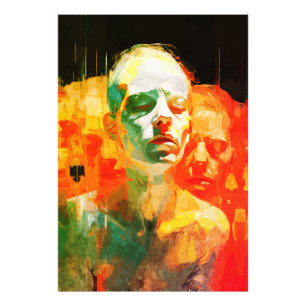 Impression Photo Multiplicité du Portrait Émotionnel Abstrait de l'