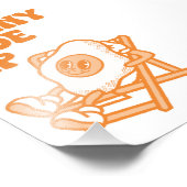 Impression Photo Mur cool Art Sunny Side Up Funky Retro Print (Coin)