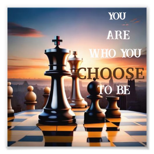 Impression Photo mur d'échecs inspirant (Devant)