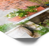 Impression Photo Mur en briques 6090 avec Plante (Coin)