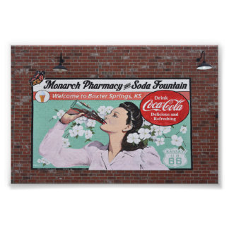 Impression Photo Mural Celebrates Route 66, Baxter Springs, Kansas