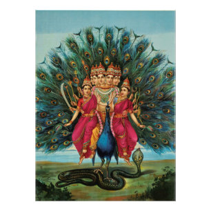 Impression Photo Murugan Kartikeyan Skanda Subrahmanyan Hindu Deity