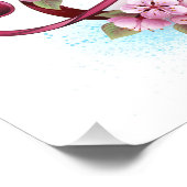 Impression Photo Musical treble clef notes with sakura flowers (Coin)