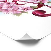 Impression Photo Musical treble clef notes with sakura flowers (Coin)