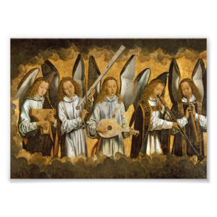 Impression Photo Musiciens c1480 d'ange
