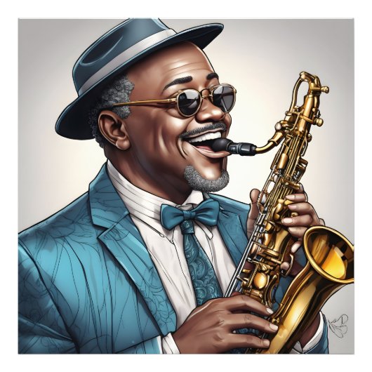 Impression Photo musiciens de jazz (Devant)