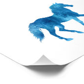 Impression Photo Mustang silhouette - Choisir la couleur arrière - (Coin)