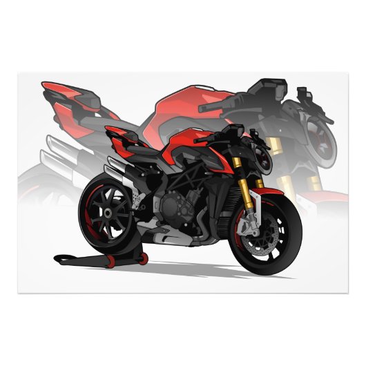 Impression Photo MV Agusta 1000RR bruts with special background (Devant)
