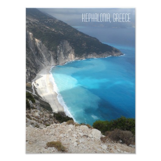 Impression Photo Myrtos Bay Beach Kefalonia Island Grèce (Devant)