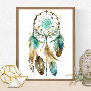 Impression Photo Mystic Dreamcatcher Spirituel Métaphysique Yoga