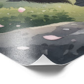 Impression Photo Mystical Night Sakura: Black Cat in Moonlit Japan (Coin)