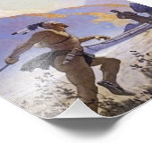 Impression Photo N C Wyeth Peinture occidentale "The Tomahawk" (Coin)