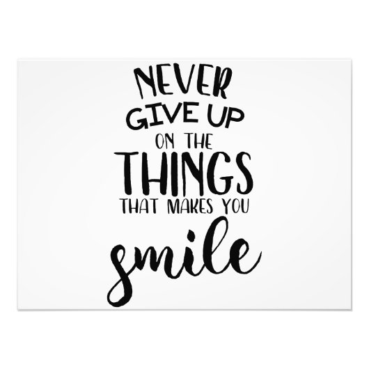 Impression Photo N'Abandonne Jamais Les Choses Qui Vous Rendent Sou (Devant)