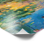 Impression Photo Nappes d'eau par Claude Monet, coucher du soleil,  (Coin)