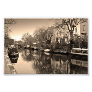 Impression Photo Narrow Boats Regent's Canal Camden Londres Royaume