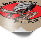 Impression Photo Ne craignez aucun mal Badass Honey Badger Red Anim (Coin)