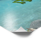 Impression Photo Ne jamais abandonner la grenouille et le pélican m (Coin)