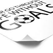 Impression Photo Ne jamais passer la vie sans objectifs (Coin)