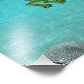 Impression Photo Ne jamais renoncer à la grenouille Choquant l'oise (Coin)