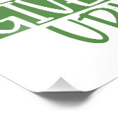 Impression Photo Ne jamais renoncer à la grenouille Choquant l'oise (Coin)