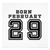 Impression Photo Né le 29 février (Devant)