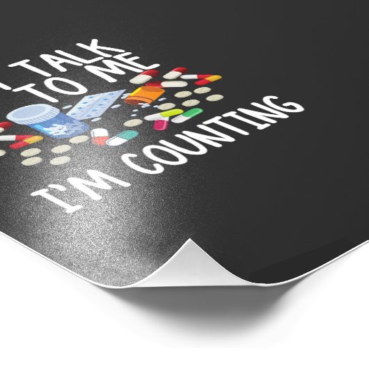 Impression Photo ne me parle pas je compte (Coin)