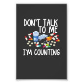 Impression Photo ne me parle pas je compte (Devant)