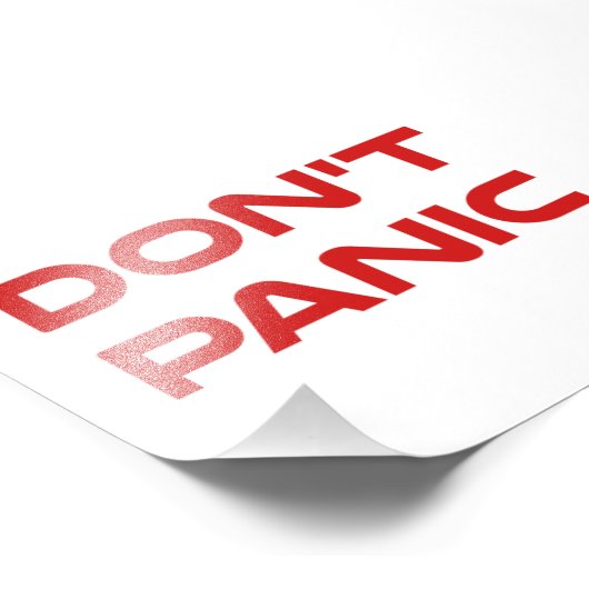 Impression Photo Ne paniquez pas (Coin)