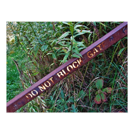 IMPRESSION PHOTO "NE PAS BLOQUER LA PORTE" (Devant)