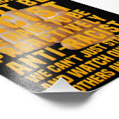 Impression Photo Ne pas être raciste ne suffit pas (Coin)