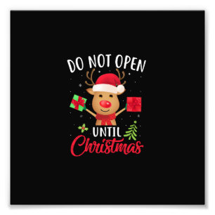 Impression Photo ne pas ouvrir avant noël