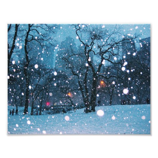 Impression Photo Neige nocturne (Devant)