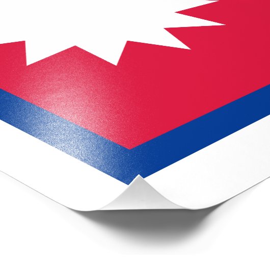 Impression Photo Népal - Drapeau népalais (Coin)