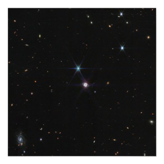 Impression Photo Neptune système de anneau centaines de galaxies We (Devant)