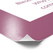 Impression Photo Netilat Yadayim Hébreu Bénédiction Main Laver rose (Coin)