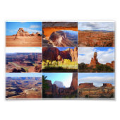 Impression Photo Neuf monuments de l'Utah (Devant)