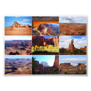 Impression Photo Neuf monuments de l'Utah