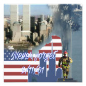 Impression Photo Never Forget 9/11 Tribute (Devant)