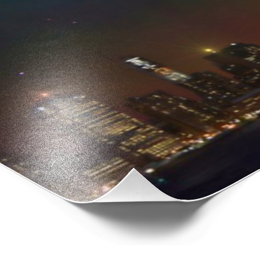 Impression Photo New York by Night (Coin)