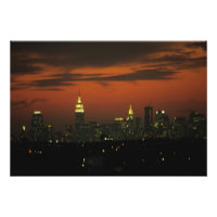 New York, États-Unis. Skyline de l'Upper Manhattan