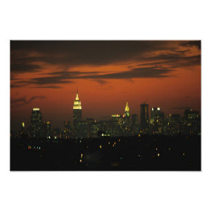 Impression Photo New York, États-Unis. Skyline de l'Upper Manhattan