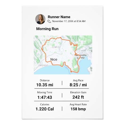 Impression Photo N'Importe Quel Marathon (Devant)