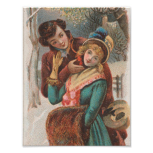 Impression Photo Noël, Angleterre - Publicité de l'ère victorienne,