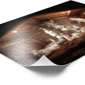 Impression Photo Noël Avent Jésus Nativité Manger Scène (Coin)