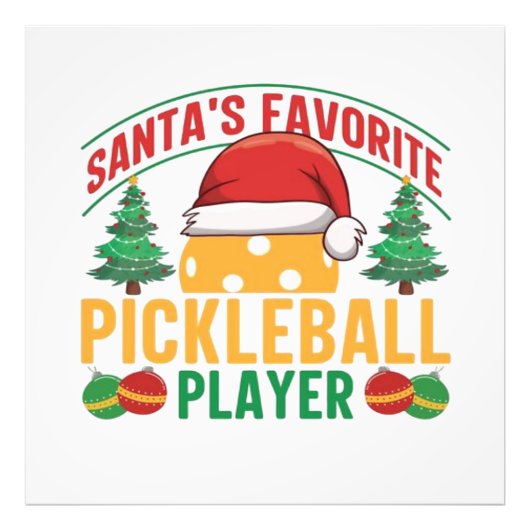 Impression Photo Noël de Pickball (Devant)